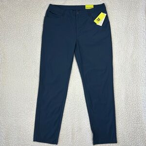 NWT All In Motion Golf Pants Men's 36W Navy Blue UPF 50+ Moisture Wicking